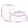 vidaXL Boxrug&oacute;s &aacute;gy matracmal fejt&aacute;ml&aacute;val T&oacute;psz&iacute;nű 140 x 200 cm sz&ouml;vet