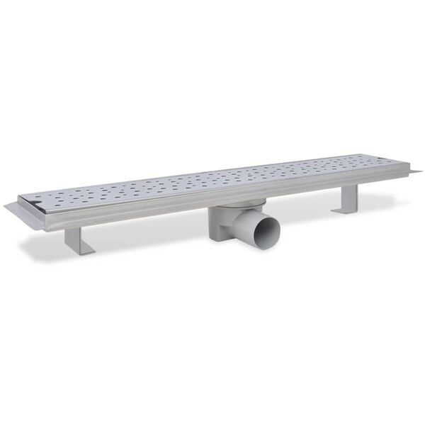 vidaXL p&ouml;tty&ouml;s rozsdamentes ac&eacute;l zuhany lefoly&oacute;vezet&eacute;k 630 x 140 mm