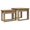 vidaXL K&aacute;vasztal Szett 2 db Artisan t&ouml;lgy 50 x 52 x 42 cm Szerelt Fa