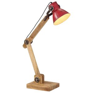 vidaXL kopott piros asztali l&aacute;mpa 25 W 23 x 18 x 96 cm E27