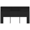 vidaXL Fejhajt&oacute; szekr&eacute;ny Fekete t&ouml;lgy 180 x 19 x 103,5 cm Faanyag