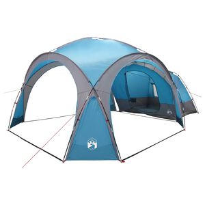 vidaXL Oldals&aacute;tor tetővel K&eacute;k 410 x 410 x 250 cm Poli&eacute;szter &eacute;s ac&eacute;l