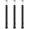 vidaXL 3 db rozsdamentes ac&eacute;lb&oacute;l k&eacute;sz&uuml;lt konnektoros oszlopl&aacute;mpa 110 cm IP44