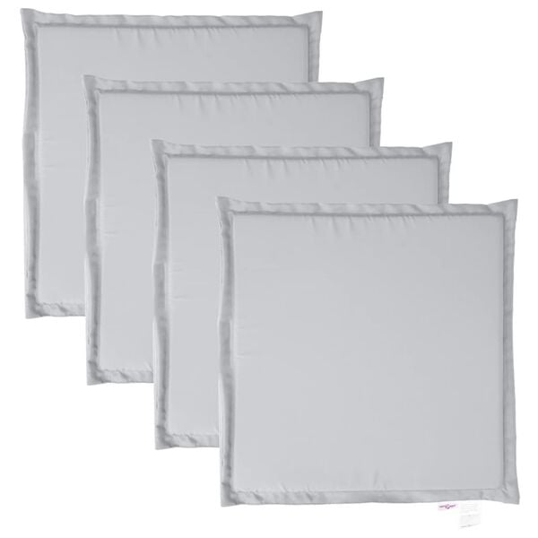 vidaXL 4 db vil&aacute;gossz&uuml;rke n&eacute;gyzet alak&uacute; kerti &uuml;lőp&aacute;rna 45 x 45 x 2 cm