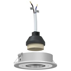 vidaXL Spotl&aacute;mpa 24 pcs Ez&uuml;st 9 x 9 x 2 cm Alum&iacute;nium