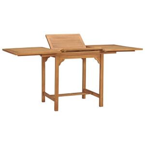 vidaXL kih&uacute;zhat&oacute; t&ouml;m&ouml;r t&iacute;kfa kerti asztal (110-160) x 80 x 75 cm