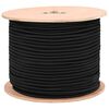 vidaXL Bungee K&ouml;t&eacute;l 8 mm Fekete PP &eacute;s gumi