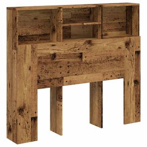 vidaXL antik fa sz&iacute;nű szerelt fa &aacute;thidal&oacute;szekr&eacute;ny 120 x 19 x 103,5 cm