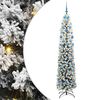 vidaXL Mű kar&aacute;csonyfa 300 LED-del Z&ouml;ld 210 cm PVC, ac&eacute;l &eacute;s műanyag