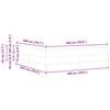 vidaXL Boxrug&oacute;s &aacute;gy matracmal Kr&eacute;m 180 x 200 cm sz&ouml;vet