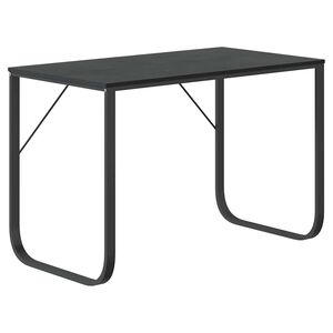 vidaXL fekete forg&aacute;cslap sz&aacute;m&iacute;t&oacute;g&eacute;pasztal 110 x 60 x 73 cm