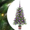 vidaXL Kar&aacute;csonyfa 150 LED-del &aacute;llv&aacute;nnyal Z&ouml;ld 90 cm PE