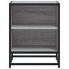 vidaXL éjjeliszekrények 2 db Szürke Sonoma Mérnöki fa és fém