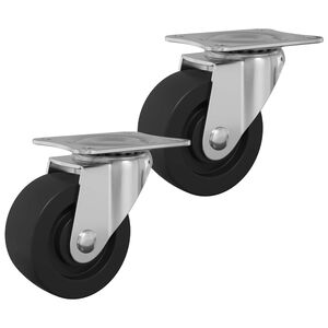 vidaXL Forg&oacute; ker&eacute;k 2 pcs Ez&uuml;st 60 x 60 x 50 mm Vas &eacute;s nylon