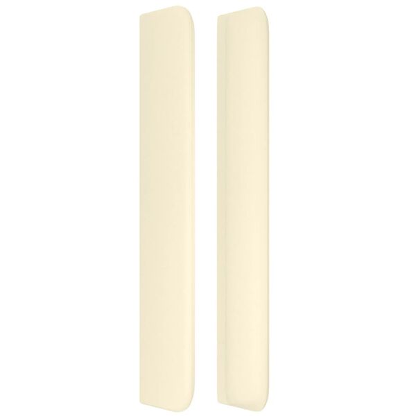 vidaXL kr&eacute;msz&iacute;nű műbőr fejt&aacute;mla sz&aacute;rnyakkal 183x16x118/128 cm