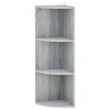 vidaXL Sarokpolc 3 szintes 41,5 x 41,5 x 107,5 cm Szerelt Fa