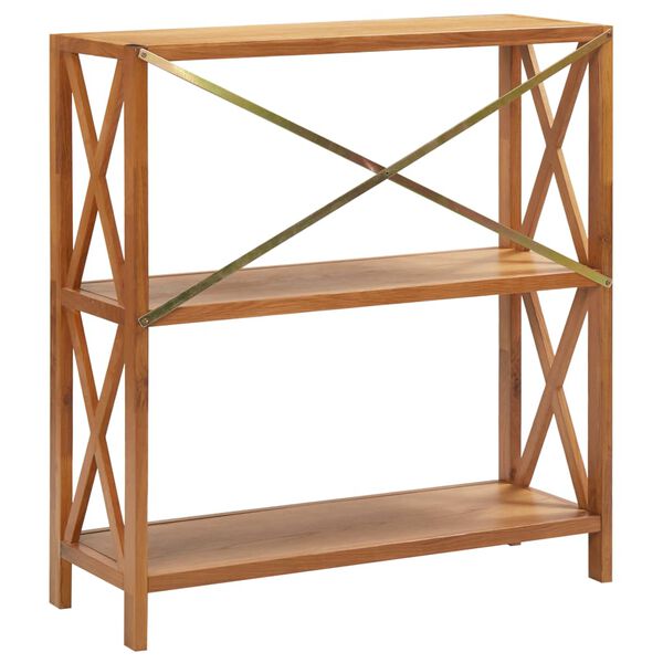 vidaXL 3 szintes t&ouml;m&ouml;r t&ouml;lgyfa polc 80 x 30 x 87 cm