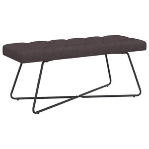 vidaXL Gombos varr&aacute;s&uacute; pad S&ouml;t&eacute;t Barna 110 x 40 x 46 cm Sz&ouml;vet