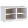 vidaXL SANDNES feh&eacute;r t&ouml;m&ouml;r fenyőfa előszobapad 87x40x50 cm