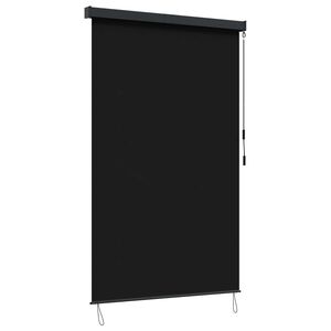 vidaXL Roletta Fekete 140 x 250 cm Sz&ouml;vet &eacute;s Alum&iacute;nium