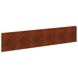 vidaXL Fűszeg&eacute;lyez&eacute;s 10 db 100 x 22 cm Ac&eacute;l Rozsd&aacute;s