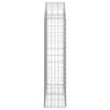 vidaXL &iacute;ves horganyzott vas gabion kos&aacute;r 100x30x120/140 cm
