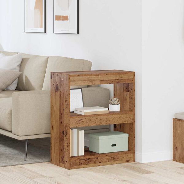 vidaXL K&ouml;nyvespolc &Ouml;reg fa 60 x 30 x 72 cm Faanyag