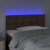 vidaXL barna műbőr LED-es fejt&aacute;mla 100 x 5 x 78/88 cm