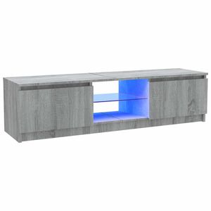 vidaXL sz&uuml;rke sonoma sz&iacute;nű TV-szekr&eacute;ny LED l&aacute;mp&aacute;kkal 120 x 30 x 36cm