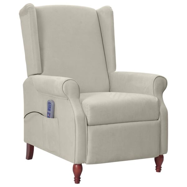 vidaXL vil&aacute;gossz&uuml;rke mikrosz&aacute;las d&ouml;nthető massz&aacute;zsfotel