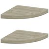 vidaXL 2 db t&ouml;lgysz&iacute;nű MDF lebegő sarokpolc 35 x 35 x 3,8 cm