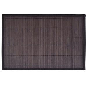 6 db bambusz al&aacute;t&eacute;t 30 x 45 cm s&ouml;t&eacute;tbarna