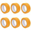vidaXL Festő Maszkol&oacute; Szalagok 6 db S&aacute;rga 38mm x 50m Pap&iacute;r