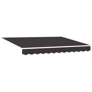 vidaXL Napellenző ponyva Antracitsz&uuml;rke 235 x 195 cm Poli&eacute;szter