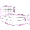 vidaXL Ottom&aacute;n &aacute;gykeret matracokkal s&ouml;t&eacute;tk&eacute;k 120x200cm b&aacute;rsony