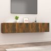 vidaXL 2 db f&uuml;st&ouml;s t&ouml;lgy sz&iacute;nű szerelt fa TV-szekr&eacute;ny 80 x 30 x 30 cm
