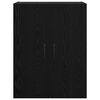 vidaXL Fali szekr&eacute;ny 2 pcs Fekete t&ouml;lgy 69,5 x 34 x 90 cm Faanyag
