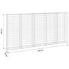 vidaXL horganyzott ac&eacute;l gabion fal fed&eacute;llel 300 x 30 x 150 cm
