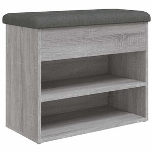 vidaXL sz&uuml;rke sonoma sz&iacute;nű szerelt fa cipőt&aacute;rol&oacute; pad 62 x 32 x 50 cm