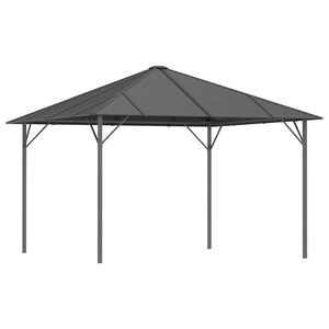 vidaXL antracitsz&uuml;rke pavilon tetővel 3 x 3 m