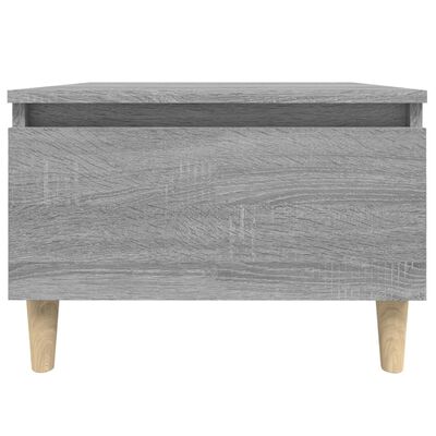 vidaXL szürke sonoma színű szerelt fa kisasztal 50x46x35 cm