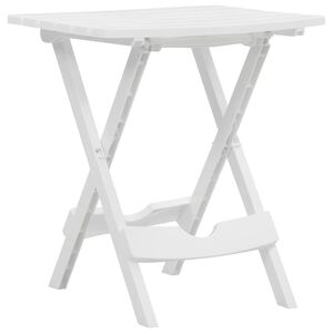 vidaXL feh&eacute;r &ouml;sszecsukhat&oacute; kerti asztal 45,5 x 38,5 x 50 cm