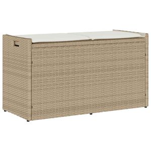 vidaXL b&eacute;zs polyrattan k&uuml;lt&eacute;ri t&aacute;rol&oacute;pad p&aacute;rn&aacute;val 100 cm