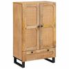 vidaXL Magasfi&uacute; fi&oacute;kkal ajt&oacute;val Barna 40 x 33 x 110 cm T&ouml;m&ouml;r Mang&oacute;f&aacute;t