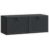 vidaXL Fali TV szekr&eacute;ny Fekete 78,5 x 31 x 30 cm Szerelt Fa