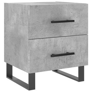 vidaXL betonsz&uuml;rke szerelt fa &eacute;jjeliszekr&eacute;ny 40 x 35 x 47,5 cm