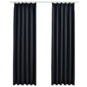vidaXL 2 db antracitsz&uuml;rke s&ouml;t&eacute;t&iacute;tőf&uuml;gg&ouml;ny kamp&oacute;kkal 140 x 175 cm