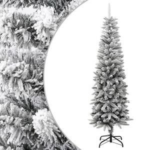 vidaXL PVC &eacute;s polietil&eacute;n műkar&aacute;csonyfa pelyhes h&oacute;val 180 cm