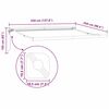 vidaXL Behúzható napellenző Zöld és fehér 350 x 250 cm Szövet, Fém