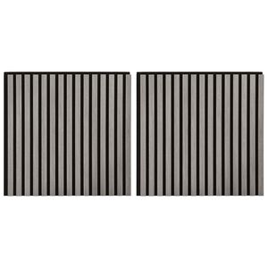 vidaXL Fali panelek 2 db 60,5 x 60 cm Sz&uuml;rke